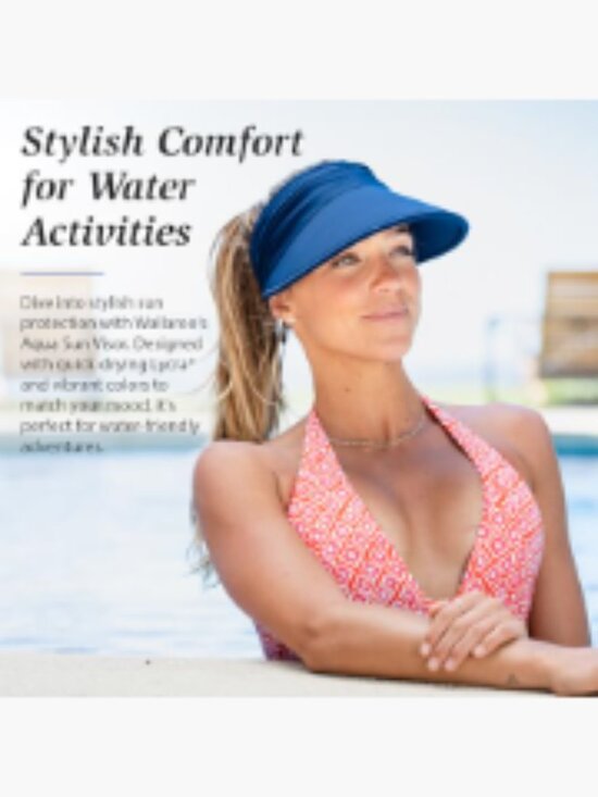 Women\'s UV Sun Protection Visor with 4\